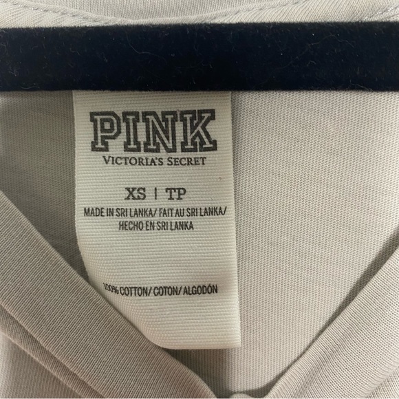 PINK Victoria Secret Graphic Tank Resting Beach Face XS - Picture 5 of 5